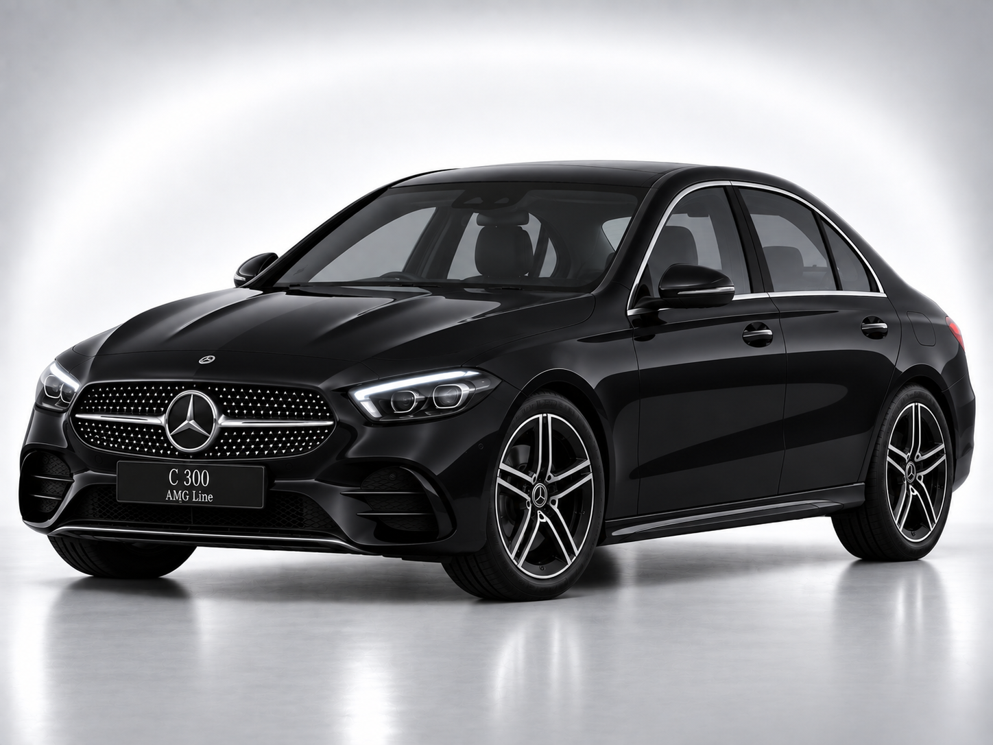 Mercedes Benz C-Class Obsidian Black · C 300 AMG Line